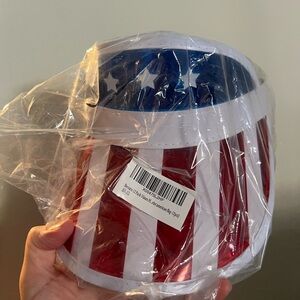 Patriotic Red, White, and Blue Visor 12 count